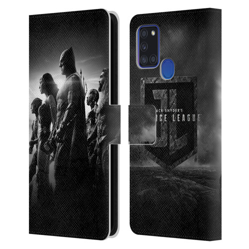 Zack Snyder's Justice League Snyder Cut Character Art Group Leather Book Wallet Case Cover For Samsung Galaxy A21s (2020)