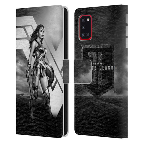 Zack Snyder's Justice League Snyder Cut Character Art Wonder Woman Leather Book Wallet Case Cover For Samsung Galaxy A31 (2020)
