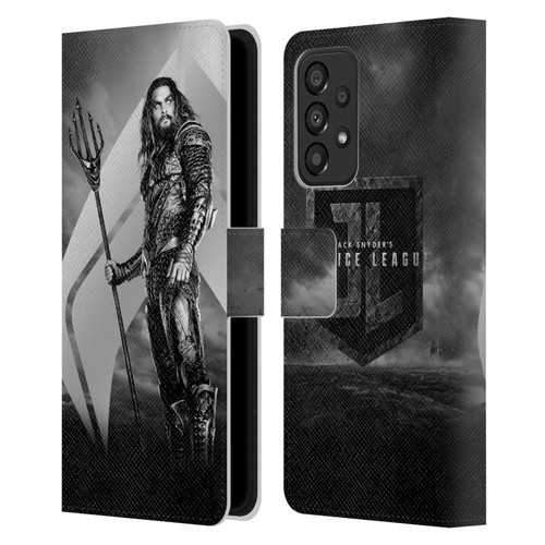 Zack Snyder's Justice League Snyder Cut Character Art Aquaman Leather Book Wallet Case Cover For Samsung Galaxy A33 5G (2022)