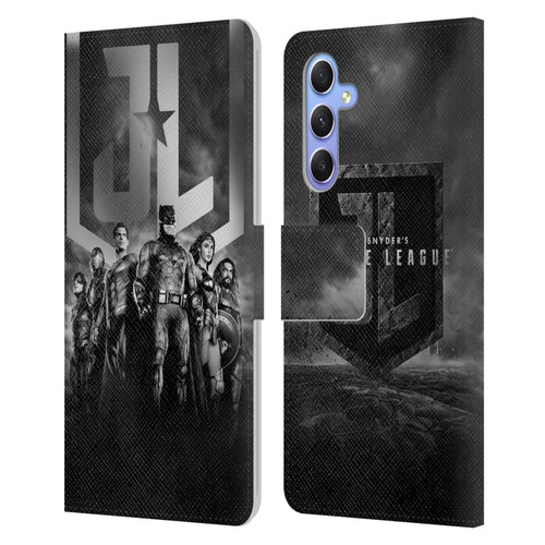 Zack Snyder's Justice League Snyder Cut Character Art Group Logo Leather Book Wallet Case Cover For Samsung Galaxy A34 5G