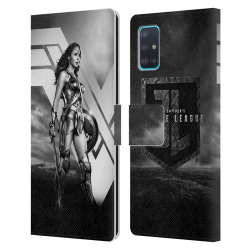 Zack Snyder's Justice League Snyder Cut Character Art Wonder Woman Leather Book Wallet Case Cover For Samsung Galaxy A51 (2019)