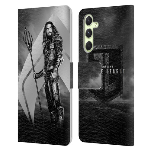 Zack Snyder's Justice League Snyder Cut Character Art Aquaman Leather Book Wallet Case Cover For Samsung Galaxy A54 5G