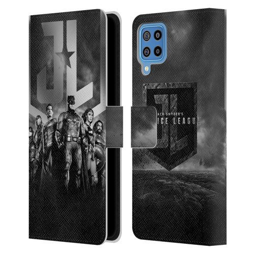 Zack Snyder's Justice League Snyder Cut Character Art Group Logo Leather Book Wallet Case Cover For Samsung Galaxy F22 (2021)