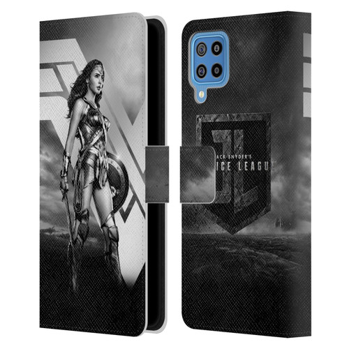 Zack Snyder's Justice League Snyder Cut Character Art Wonder Woman Leather Book Wallet Case Cover For Samsung Galaxy F22 (2021)