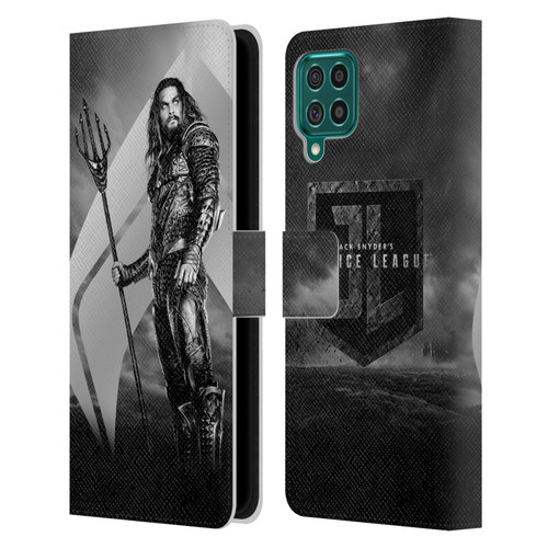 Zack Snyder's Justice League Snyder Cut Character Art Aquaman Leather Book Wallet Case Cover For Samsung Galaxy F62 (2021)