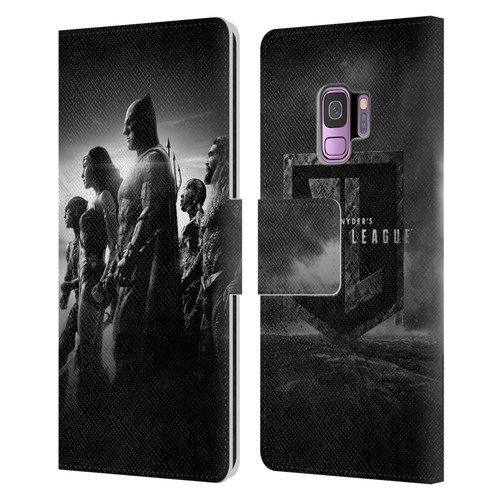 Zack Snyder's Justice League Snyder Cut Character Art Group Leather Book Wallet Case Cover For Samsung Galaxy S9