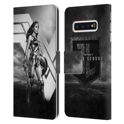 Zack Snyder's Justice League Snyder Cut Character Art Wonder Woman Leather Book Wallet Case Cover For Samsung Galaxy S10