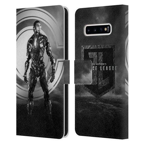 Zack Snyder's Justice League Snyder Cut Character Art Cyborg Leather Book Wallet Case Cover For Samsung Galaxy S10+ / S10 Plus