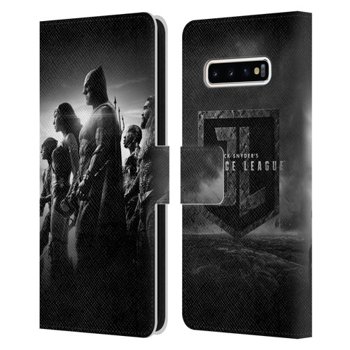 Zack Snyder's Justice League Snyder Cut Character Art Group Leather Book Wallet Case Cover For Samsung Galaxy S10+ / S10 Plus