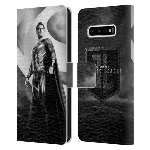 Zack Snyder's Justice League Snyder Cut Character Art Superman Leather Book Wallet Case Cover For Samsung Galaxy S10+ / S10 Plus