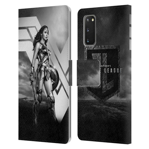 Zack Snyder's Justice League Snyder Cut Character Art Wonder Woman Leather Book Wallet Case Cover For Samsung Galaxy S20 / S20 5G