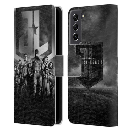 Zack Snyder's Justice League Snyder Cut Character Art Group Logo Leather Book Wallet Case Cover For Samsung Galaxy S21 FE 5G