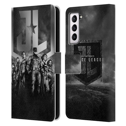 Zack Snyder's Justice League Snyder Cut Character Art Group Logo Leather Book Wallet Case Cover For Samsung Galaxy S21 5G