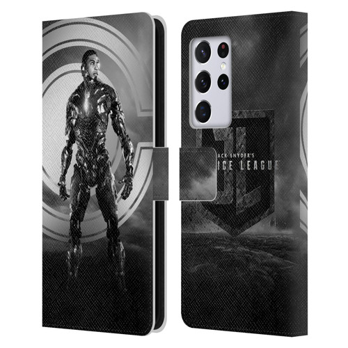 Zack Snyder's Justice League Snyder Cut Character Art Cyborg Leather Book Wallet Case Cover For Samsung Galaxy S21 Ultra 5G