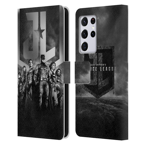 Zack Snyder's Justice League Snyder Cut Character Art Group Logo Leather Book Wallet Case Cover For Samsung Galaxy S21 Ultra 5G