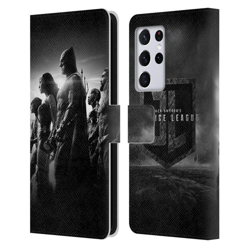 Zack Snyder's Justice League Snyder Cut Character Art Group Leather Book Wallet Case Cover For Samsung Galaxy S21 Ultra 5G