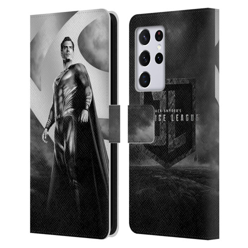 Zack Snyder's Justice League Snyder Cut Character Art Superman Leather Book Wallet Case Cover For Samsung Galaxy S21 Ultra 5G