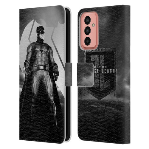 Zack Snyder's Justice League Snyder Cut Character Art Batman Leather Book Wallet Case Cover For Samsung Galaxy M13 (2022)