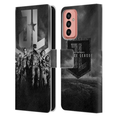 Zack Snyder's Justice League Snyder Cut Character Art Group Logo Leather Book Wallet Case Cover For Samsung Galaxy M13 (2022)