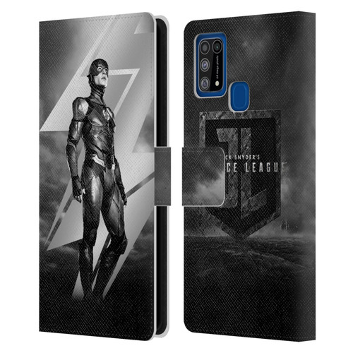 Zack Snyder's Justice League Snyder Cut Character Art Flash Leather Book Wallet Case Cover For Samsung Galaxy M31 (2020)