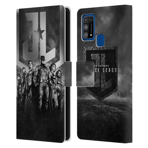 Zack Snyder's Justice League Snyder Cut Character Art Group Logo Leather Book Wallet Case Cover For Samsung Galaxy M31 (2020)