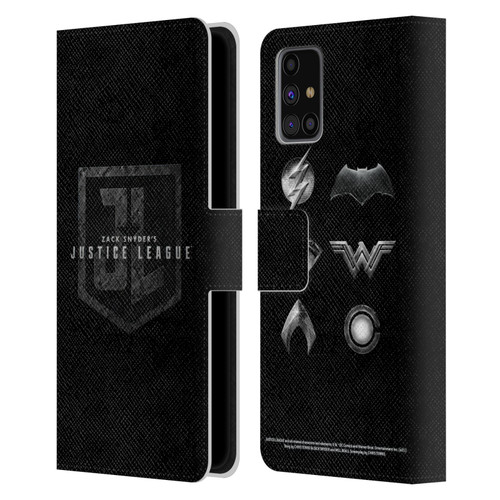 Zack Snyder's Justice League Snyder Cut Character Art Logo Leather Book Wallet Case Cover For Samsung Galaxy M31s (2020)