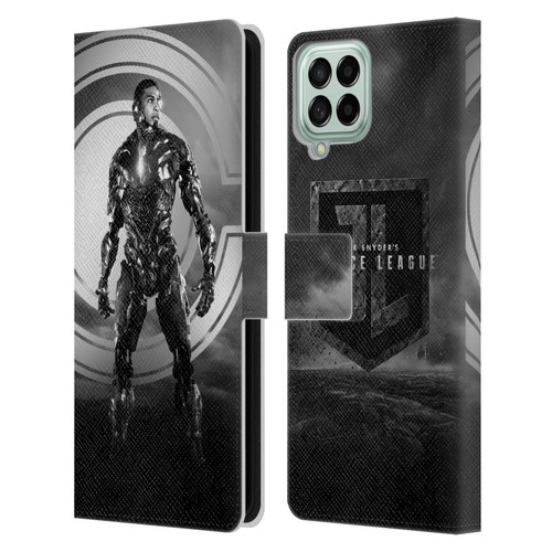 Zack Snyder's Justice League Snyder Cut Character Art Cyborg Leather Book Wallet Case Cover For Samsung Galaxy M33 (2022)