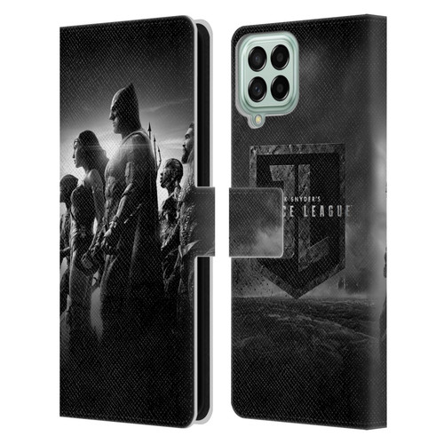 Zack Snyder's Justice League Snyder Cut Character Art Group Leather Book Wallet Case Cover For Samsung Galaxy M33 (2022)