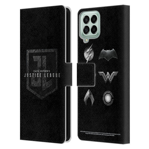 Zack Snyder's Justice League Snyder Cut Character Art Logo Leather Book Wallet Case Cover For Samsung Galaxy M33 (2022)