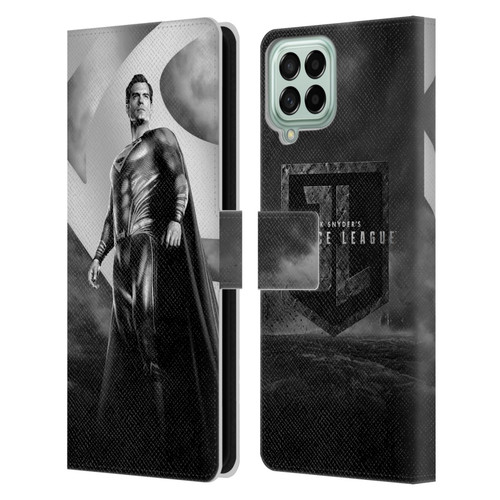 Zack Snyder's Justice League Snyder Cut Character Art Superman Leather Book Wallet Case Cover For Samsung Galaxy M33 (2022)