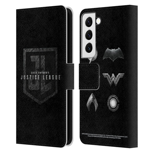 Zack Snyder's Justice League Snyder Cut Character Art Logo Leather Book Wallet Case Cover For Samsung Galaxy S22 5G