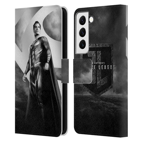 Zack Snyder's Justice League Snyder Cut Character Art Superman Leather Book Wallet Case Cover For Samsung Galaxy S22 5G