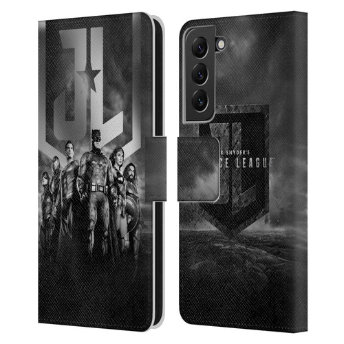 Zack Snyder's Justice League Snyder Cut Character Art Group Logo Leather Book Wallet Case Cover For Samsung Galaxy S22+ 5G