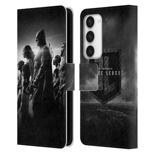 Zack Snyder's Justice League Snyder Cut Character Art Group Leather Book Wallet Case Cover For Samsung Galaxy S23 5G