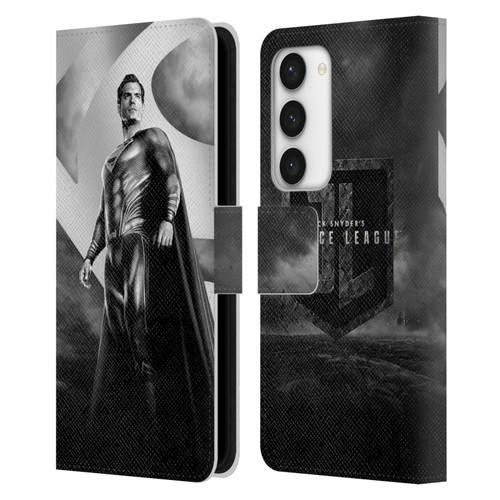 Zack Snyder's Justice League Snyder Cut Character Art Superman Leather Book Wallet Case Cover For Samsung Galaxy S23 5G