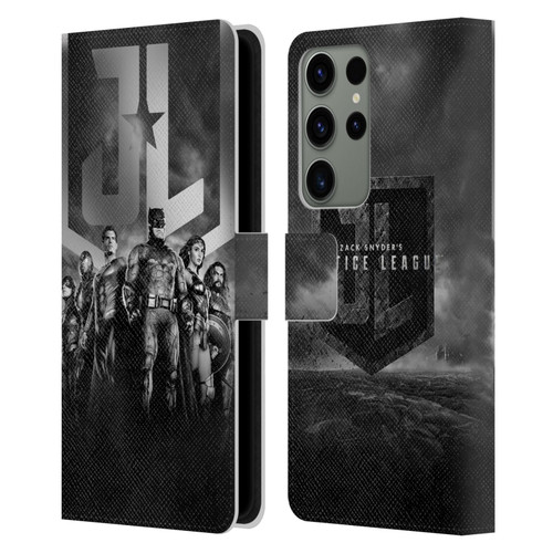 Zack Snyder's Justice League Snyder Cut Character Art Group Logo Leather Book Wallet Case Cover For Samsung Galaxy S23 Ultra 5G