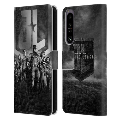 Zack Snyder's Justice League Snyder Cut Character Art Group Logo Leather Book Wallet Case Cover For Sony Xperia 1 IV