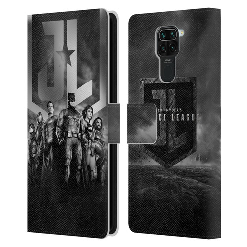 Zack Snyder's Justice League Snyder Cut Character Art Group Logo Leather Book Wallet Case Cover For Xiaomi Redmi Note 9 / Redmi 10X 4G