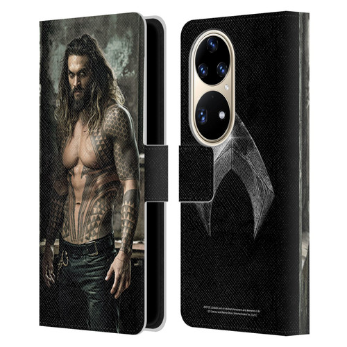 Zack Snyder's Justice League Snyder Cut Photography Aquaman Leather Book Wallet Case Cover For Huawei P50 Pro