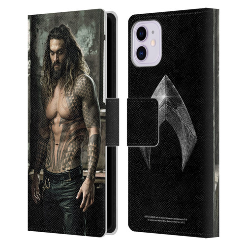 Zack Snyder's Justice League Snyder Cut Photography Aquaman Leather Book Wallet Case Cover For Apple iPhone 11