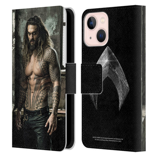Zack Snyder's Justice League Snyder Cut Photography Aquaman Leather Book Wallet Case Cover For Apple iPhone 13 Mini