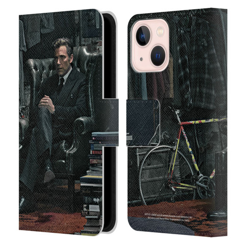 Zack Snyder's Justice League Snyder Cut Photography Bruce Wayne Leather Book Wallet Case Cover For Apple iPhone 13 Mini