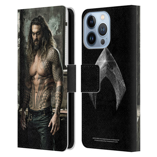 Zack Snyder's Justice League Snyder Cut Photography Aquaman Leather Book Wallet Case Cover For Apple iPhone 13 Pro