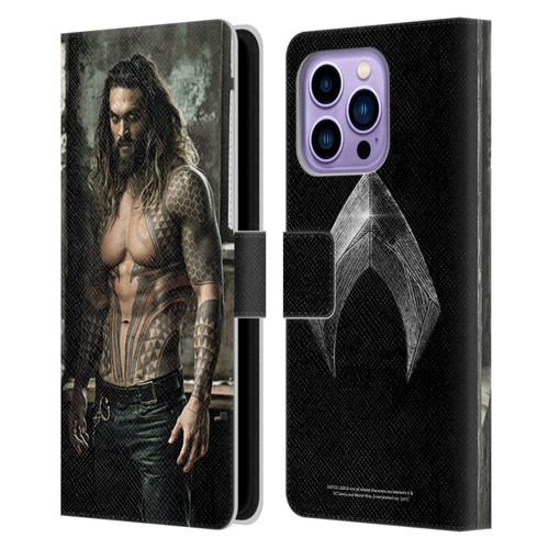 Zack Snyder's Justice League Snyder Cut Photography Aquaman Leather Book Wallet Case Cover For Apple iPhone 14 Pro Max