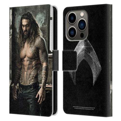 Zack Snyder's Justice League Snyder Cut Photography Aquaman Leather Book Wallet Case Cover For Apple iPhone 14 Pro