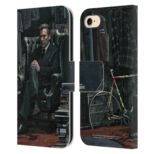 Zack Snyder's Justice League Snyder Cut Photography Bruce Wayne Leather Book Wallet Case Cover For Apple iPhone 7 / 8 / SE 2020 & 2022