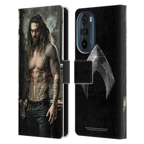 Zack Snyder's Justice League Snyder Cut Photography Aquaman Leather Book Wallet Case Cover For Motorola Edge 30