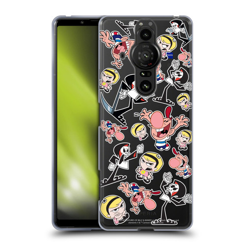 The Grim Adventures of Billy & Mandy Graphics Icons Soft Gel Case for Sony Xperia Pro-I