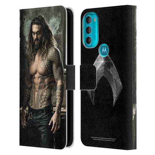 Zack Snyder's Justice League Snyder Cut Photography Aquaman Leather Book Wallet Case Cover For Motorola Moto G71 5G