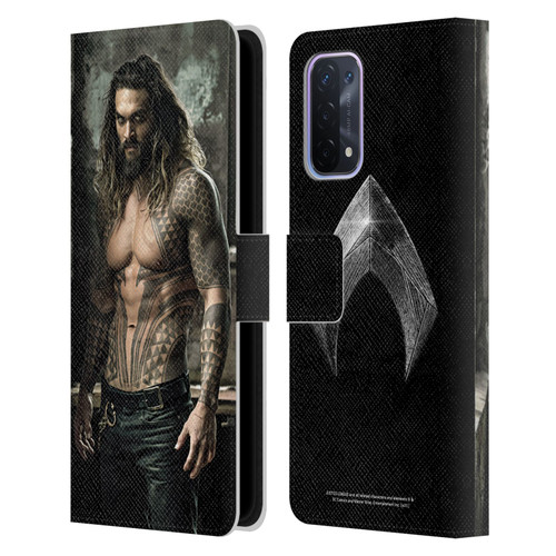 Zack Snyder's Justice League Snyder Cut Photography Aquaman Leather Book Wallet Case Cover For OPPO A54 5G